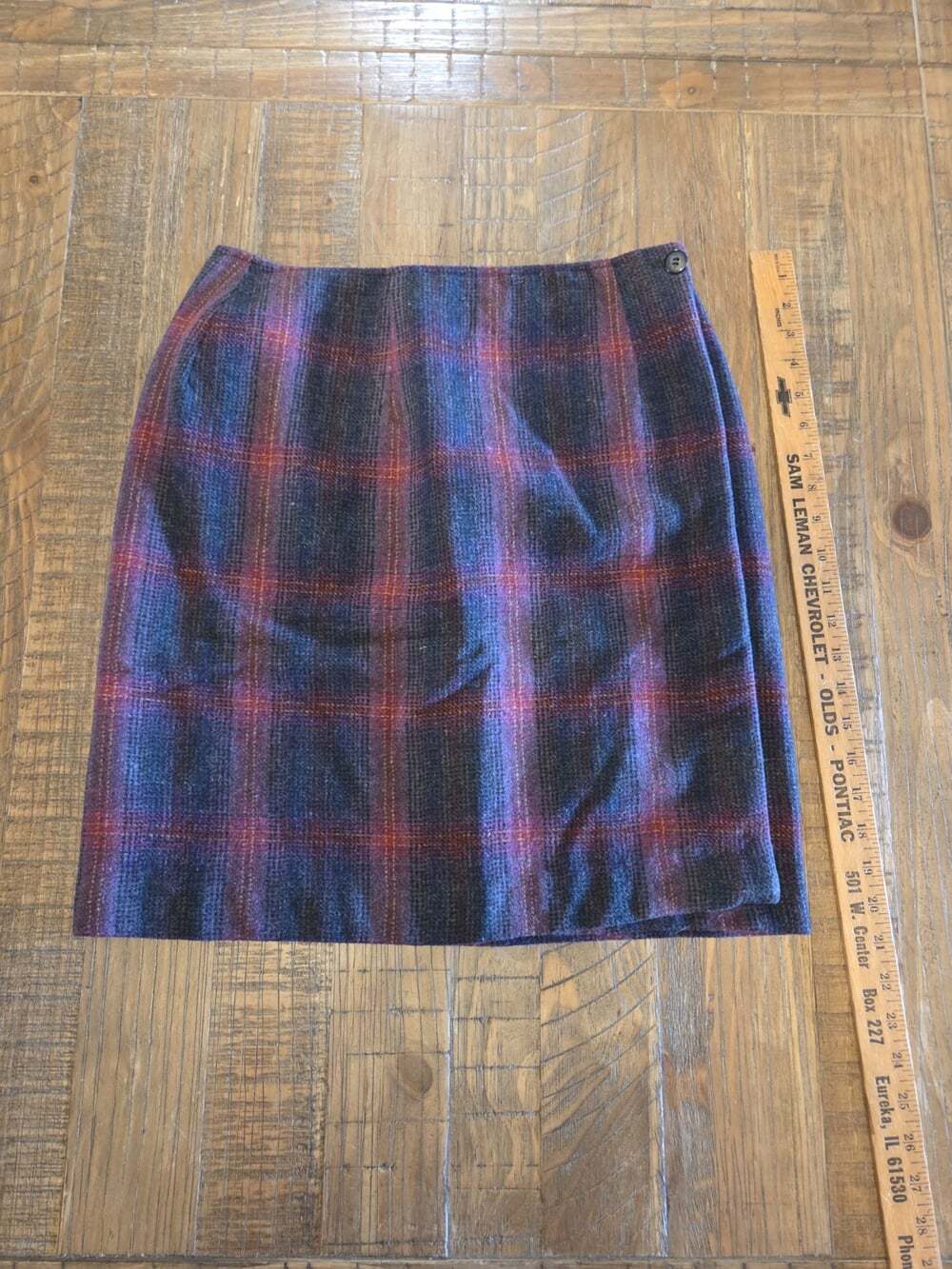NWT Talbots Plaid Wrap Skirt Size 12